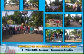 Uji Profisiensi Udara Ambient Batch I, Parameter SOx Nox dan NH3 Pelaksanaan Tgl 6-7 Mei 2019 Serpong Tangerang Selatan
